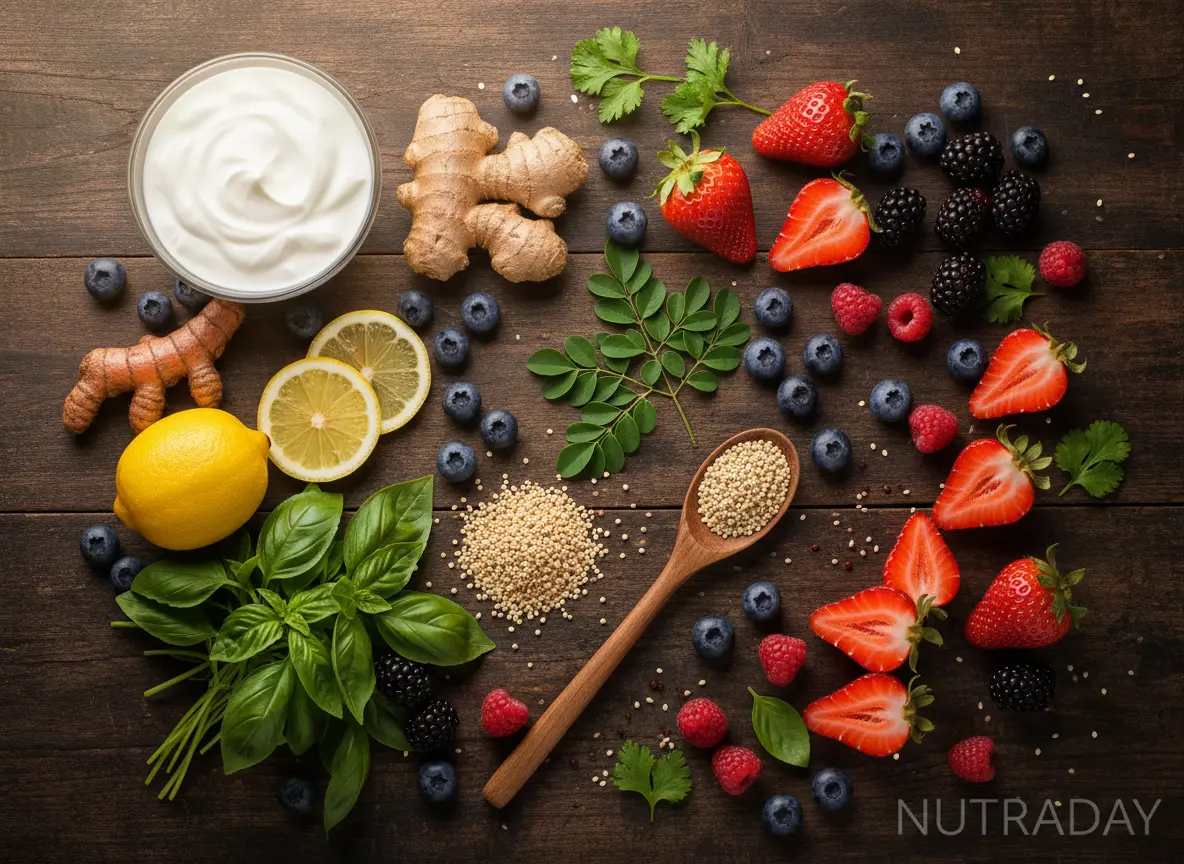 NUTRADAY FuXion Superalimento Amazónico Revitaliza con 10 extractos naturales sabor fresa